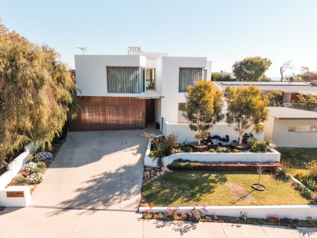 Exterior repaint of a City Beach home